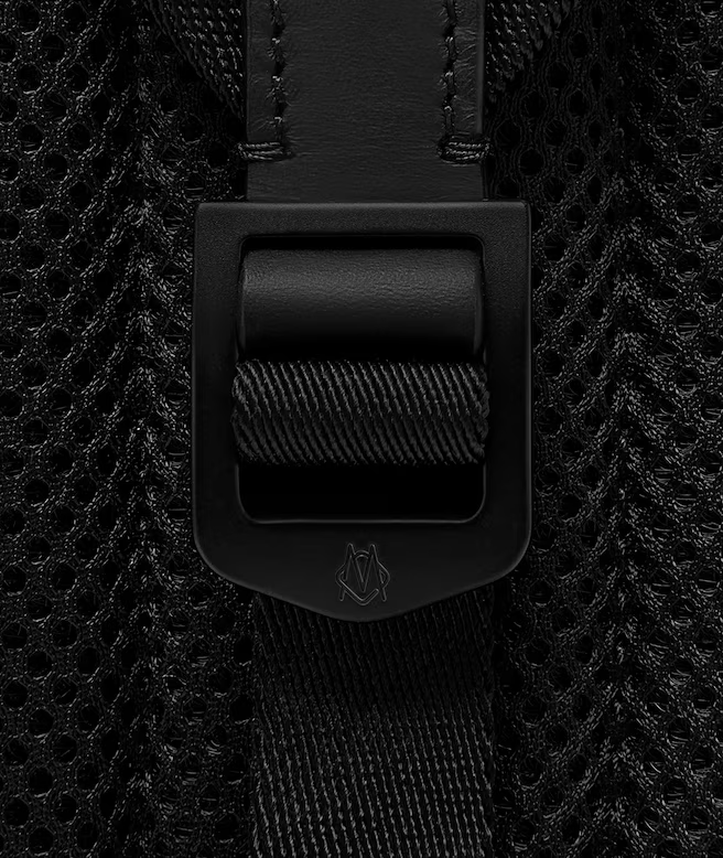 Flap Backpack Large in Nylon and Leather